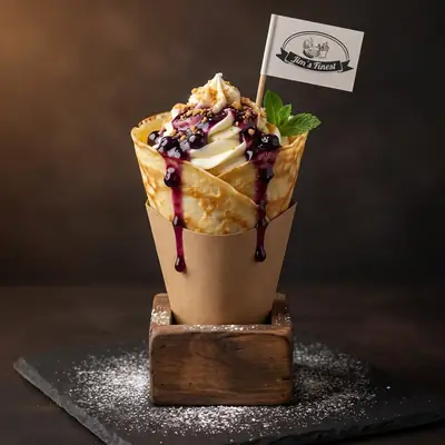Crêpe-Cone Beere
