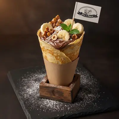 Crêpe-Cone Haselnuss