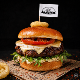 Grilled Tomato & Brie Burger