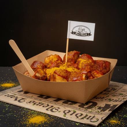 Feurige Currywurst