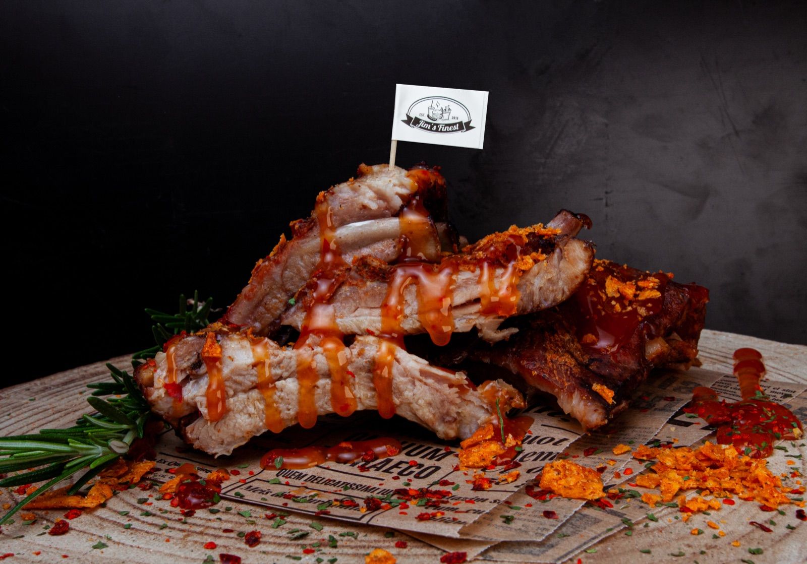 Spare Ribs — Barbecue von Jim's Finest