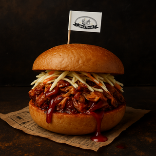Smoked Pulled Pork Burger